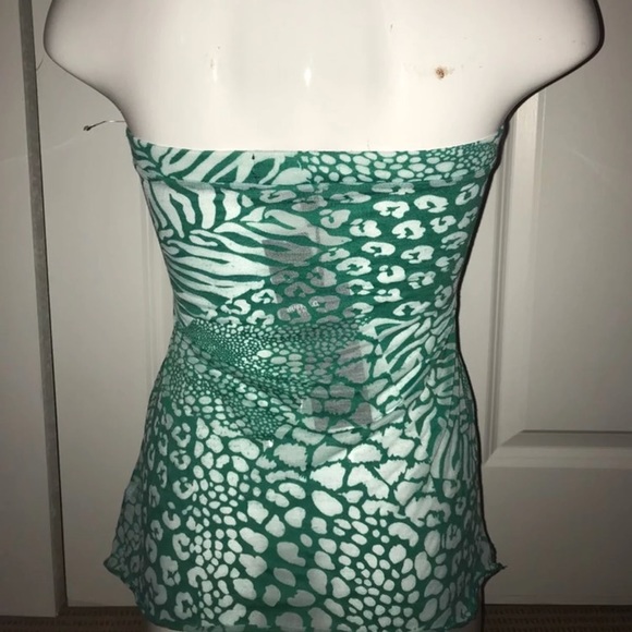 Blue/green halter top - Picture 2 of 3